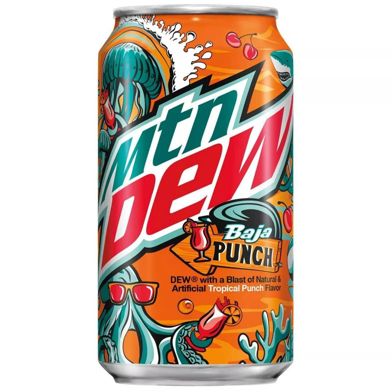 

Газировка Mountain Dew Baja Punch Soda 355ml