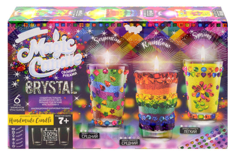 

Набір креативної творчості "MAGIC CANDLE CRYSTAL"парафінові свічки своїми руками MgC-02-01 DANKO