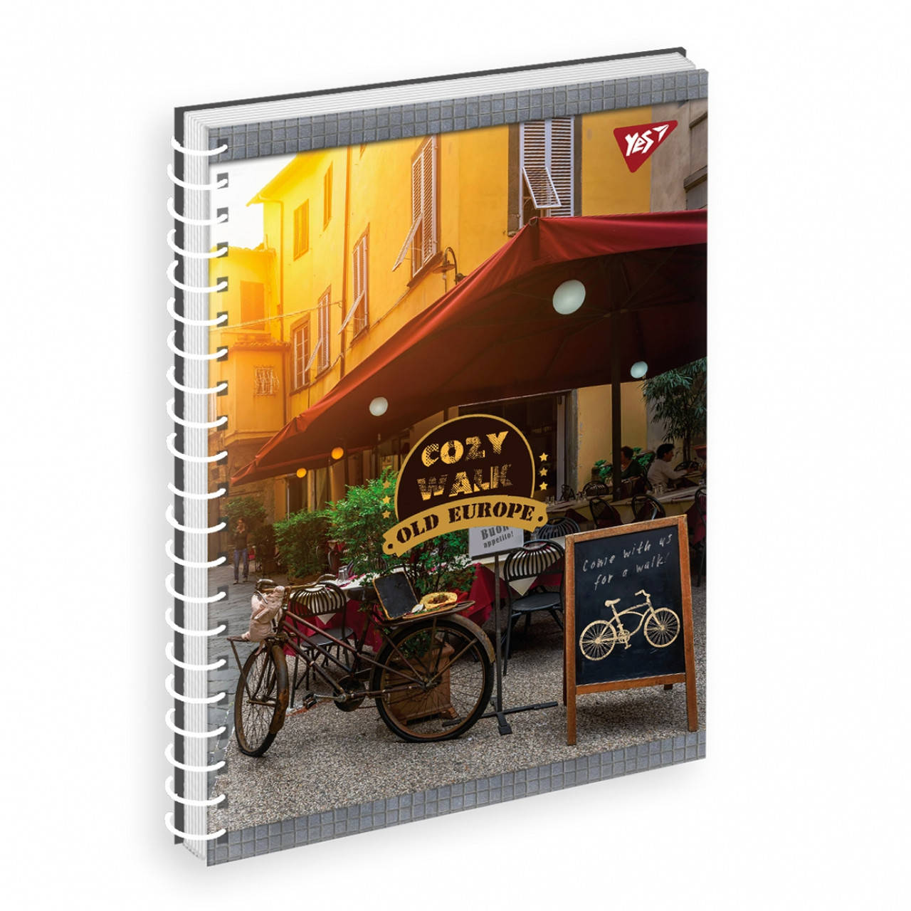 

Зошит для записів YES А5/80 од.спіраль "Cozy walk"