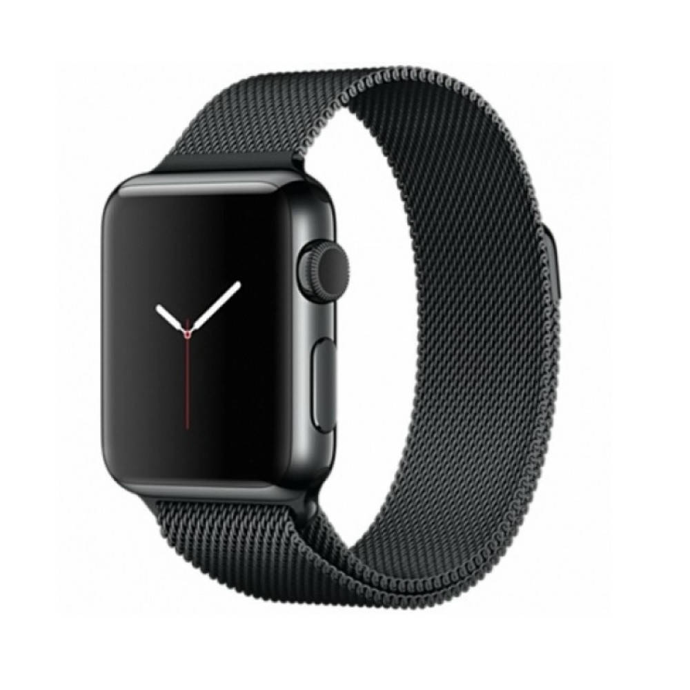 

Ремешок для часов Milanese loop steel bracelet Apple watch, 42-44 мм. Black