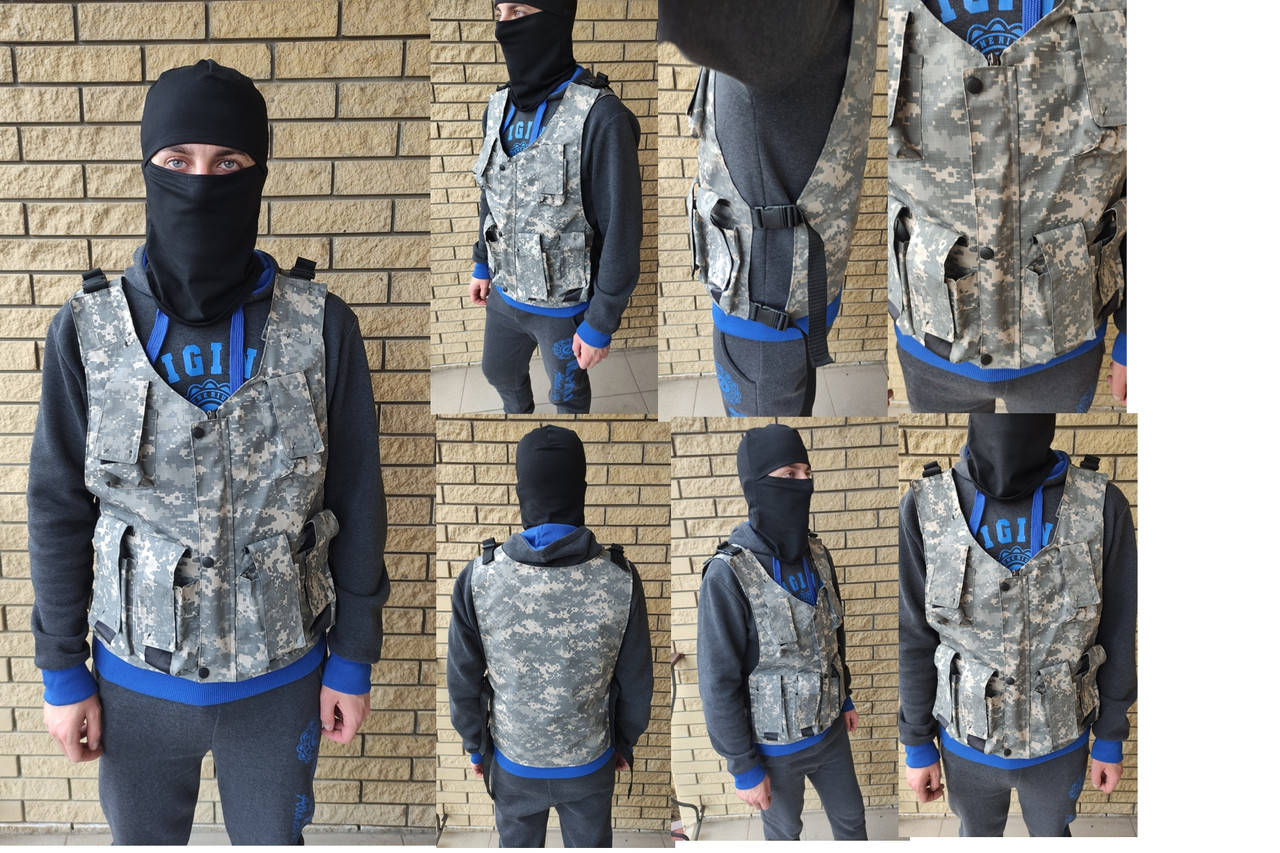 

Разгрузка тактическая, жилет разгрузочный высоко качества, ткань рип стоп., Пиксель