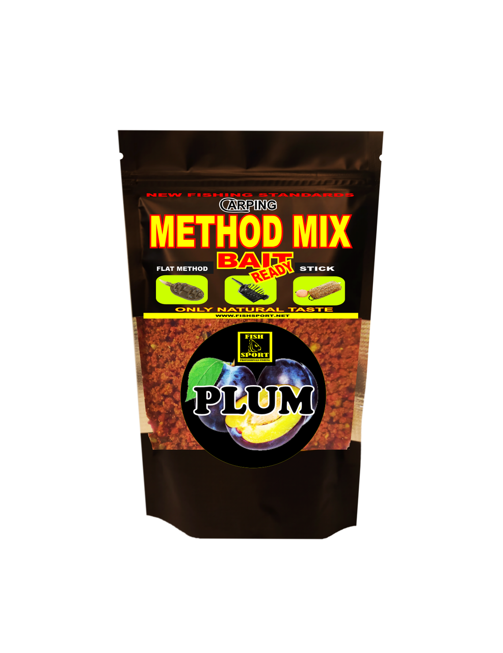 

METHOD MIX BAIT (READY) PLUM SWEET (сладкая Слива) готовый 300гр, Красный