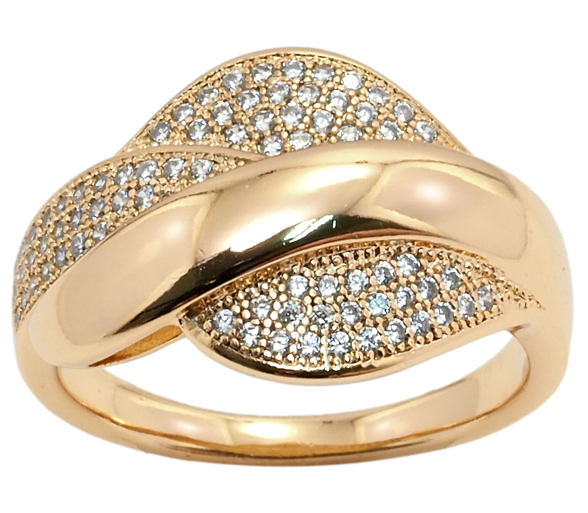 

Кольцо Xuping Позолота 18K "Инкрустация цирконием" р.16.5,17,18,18.5