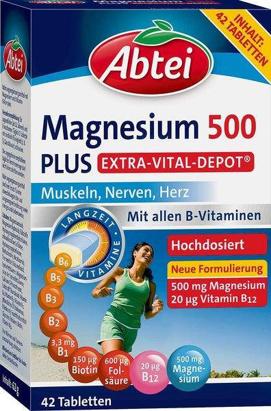 

Abtei Magnesium 500 Plus - Магний 500 мг Плюс, 42 табл.