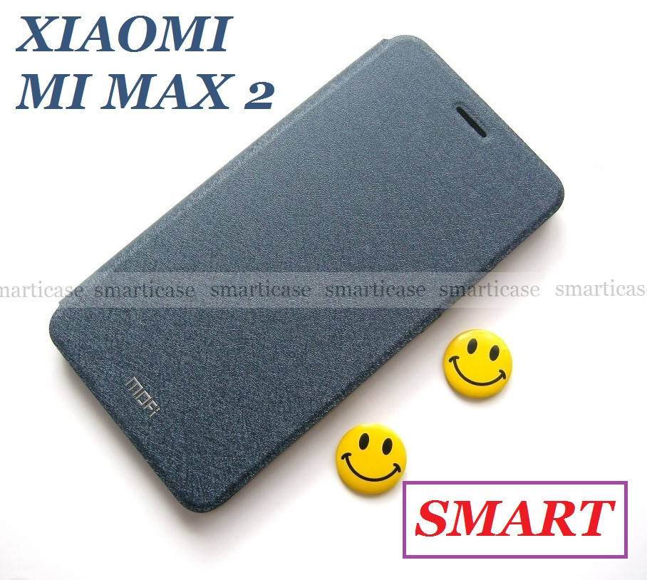 

Синий чехол книжка MOFI для Xiaomi Mi max 2, умная обложка (smart книжка)