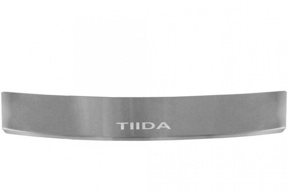 

Накладка на бампер с загибом для Nissan Tiida седан c 2007 г. (Nataniko)