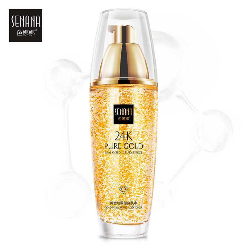 

Увлажняющий тонер для лица с гиалуроновой кислотой и 24К золотом Senana 24K Pure gold