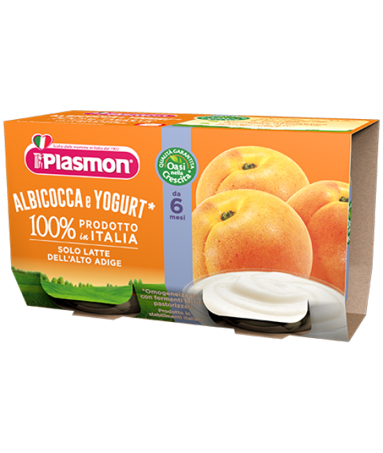 

Йогурт Plasmon Albicocca от 6мес. 2х120гр