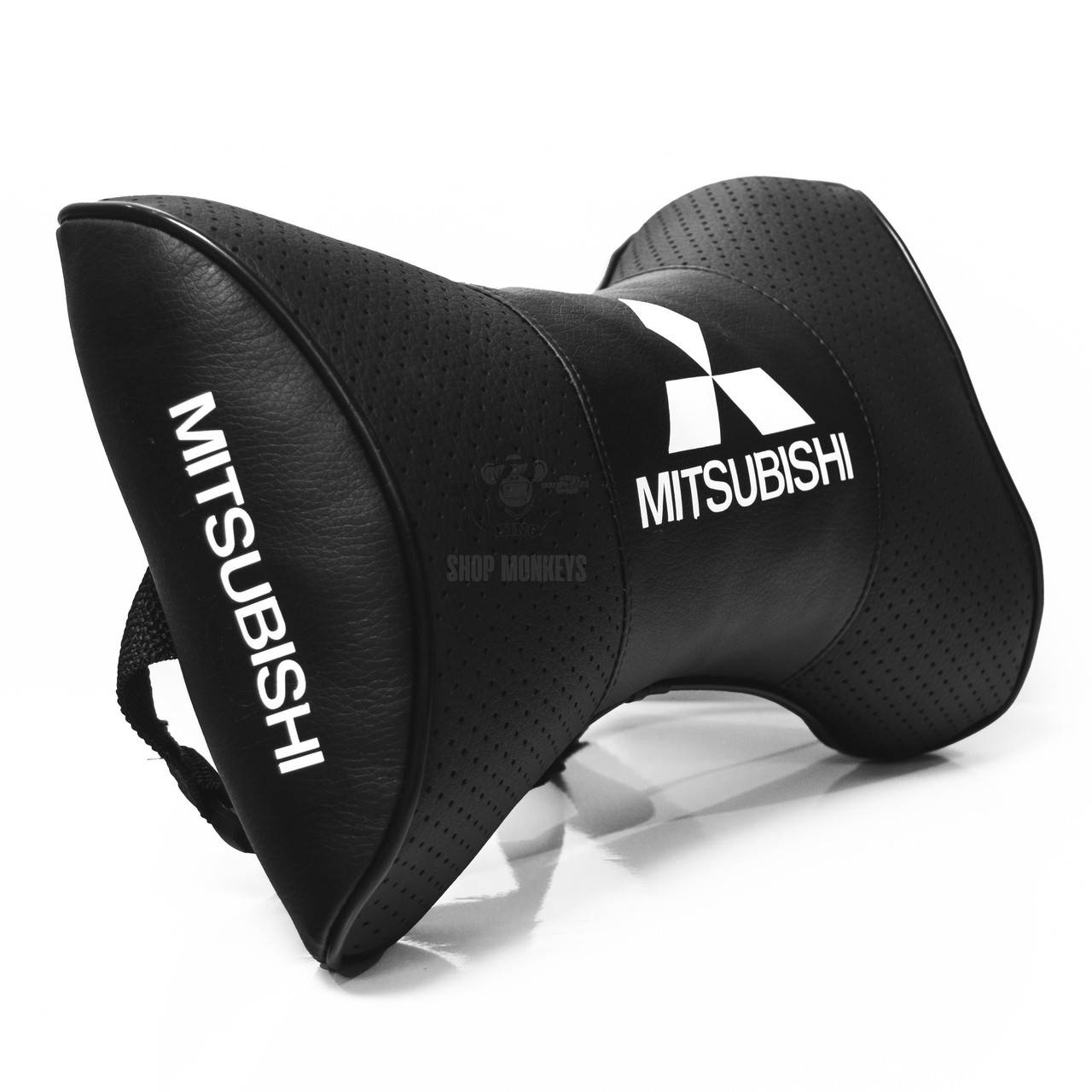 

Подушки на подголовник с логотипом автомобиля Mitsubishi (Чёрный цвет), Черный