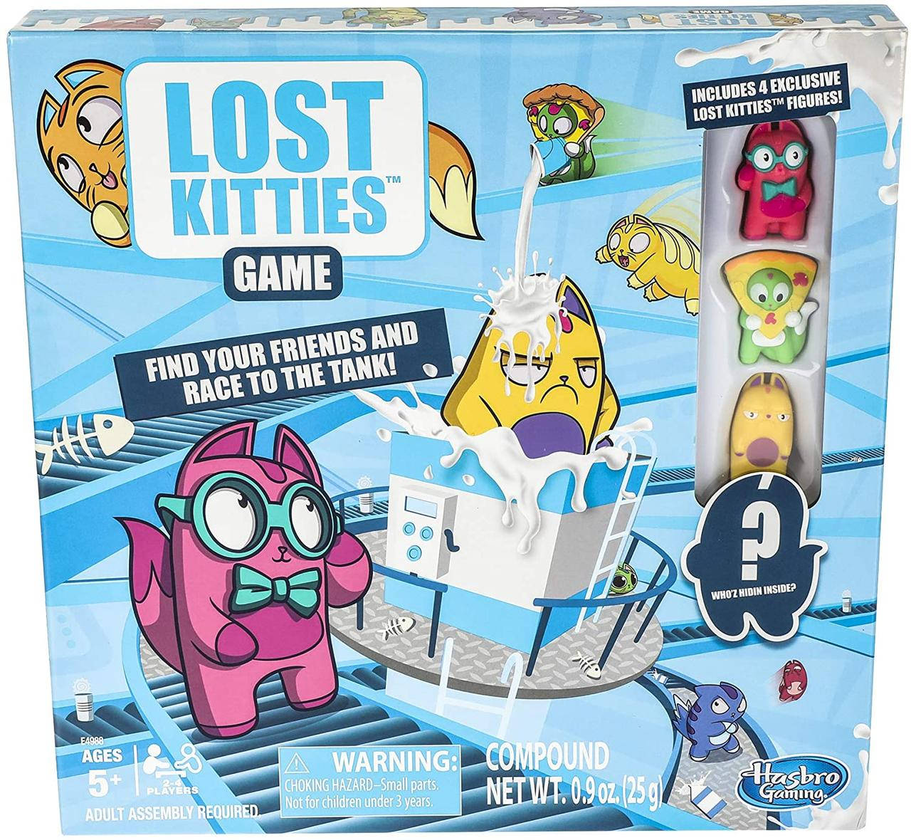 

Настольная Игра Котята в Молоке 4 Эксклюзивные фигурки Lost Kitties Hasbro E4988