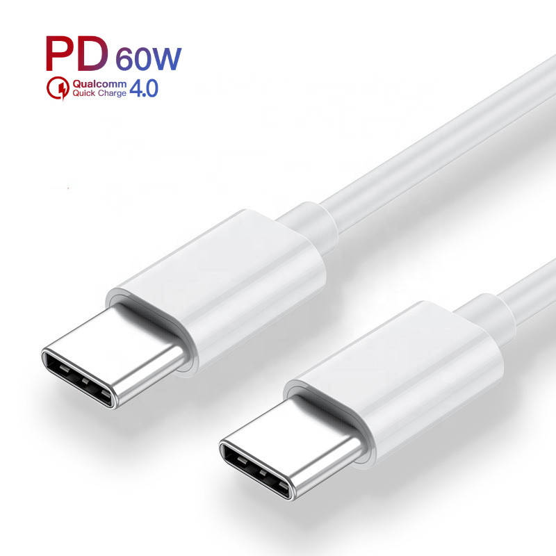 

Кабель USB type C - USB type C (1m) PD 60 Вт провод быстрой зарядки для телефона KUULAA (KL-X19) White