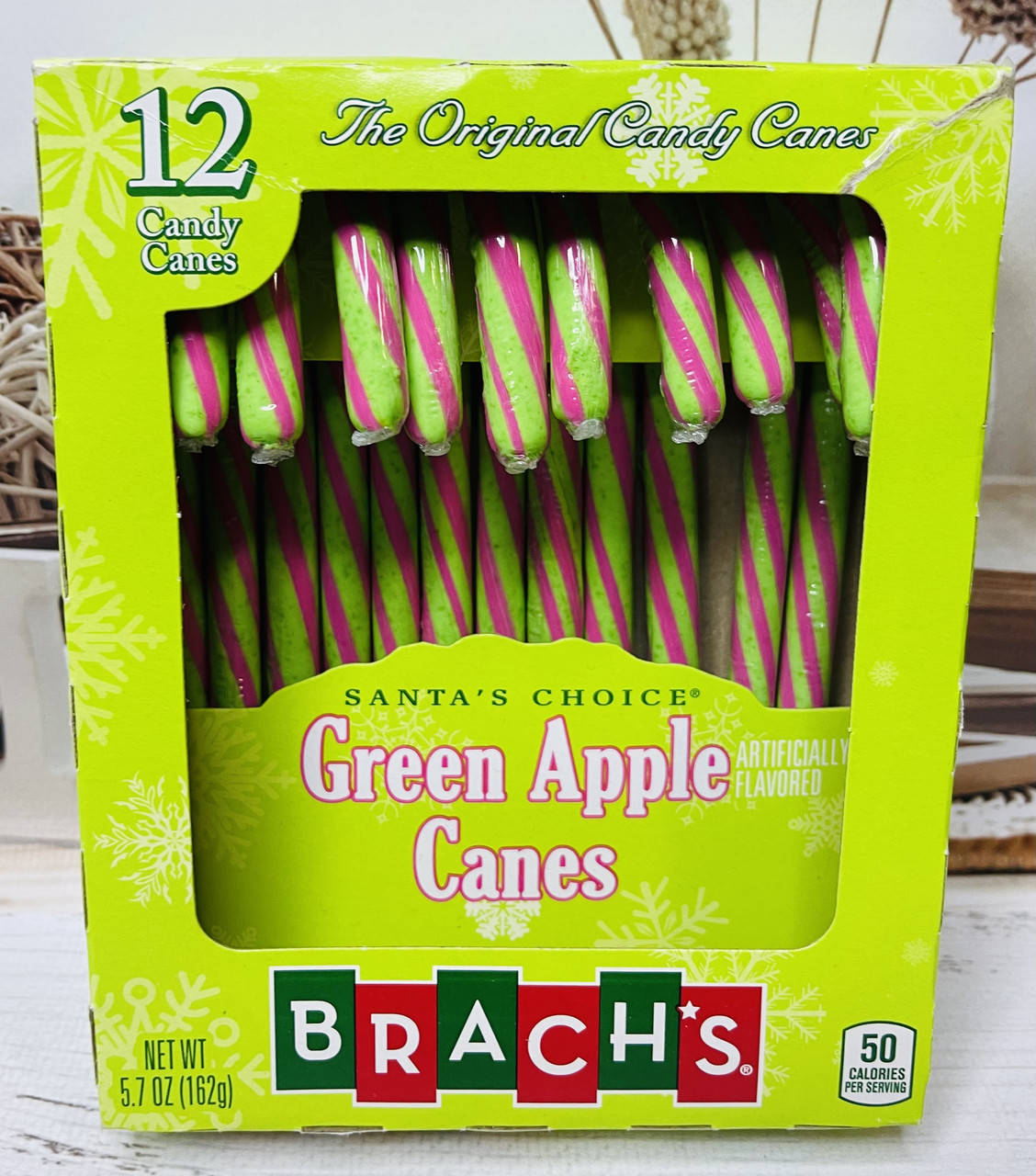 

США Цукерки тростини Candy Canes Зелене яблуко