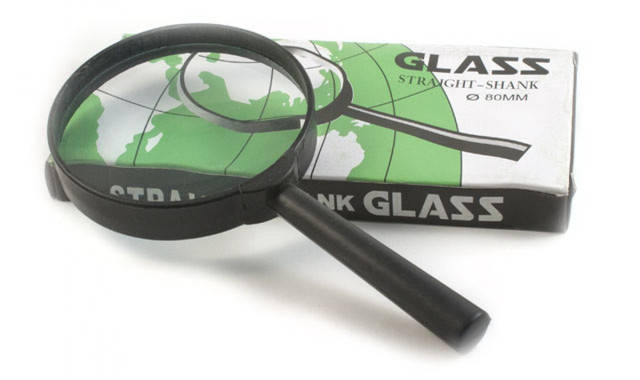 

Лупа с ручкой Magnifying Glass 80 мм, Черный