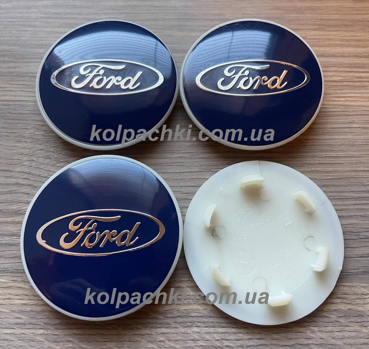 

Колпачки заглушки на литые диски Ford 69мм 51 мм синие Форд