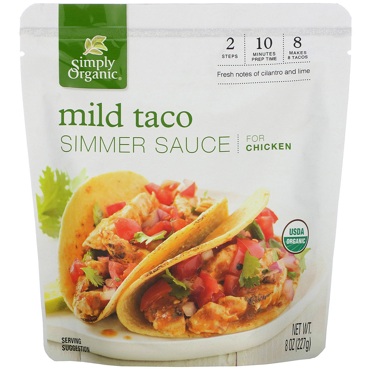 

Simply Organic, Органический соус для тушения, мягкий, тако, для курицы, 227 г (8 oz)