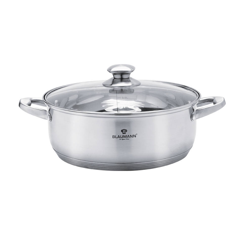 

Каструля низька з кришкою 2,0 л (20х7 см) - BL 3308 - BLAUMANN