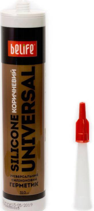 

Герметик силиконовый универсальный BeLife 310 мл коричневый