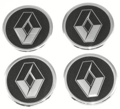

Наклейка на колпаки RENAULT (60мм) черная (4шт)