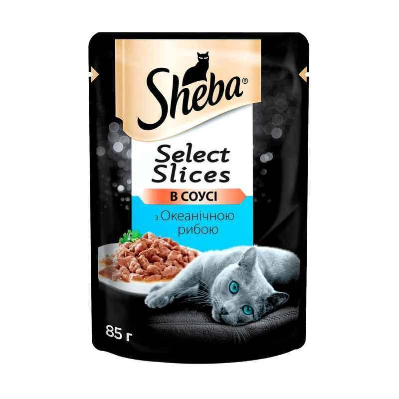 

Sheba Black&Gold Select Slices - Влажный корм с океанической рыбой для котов (кусочки в соусе)