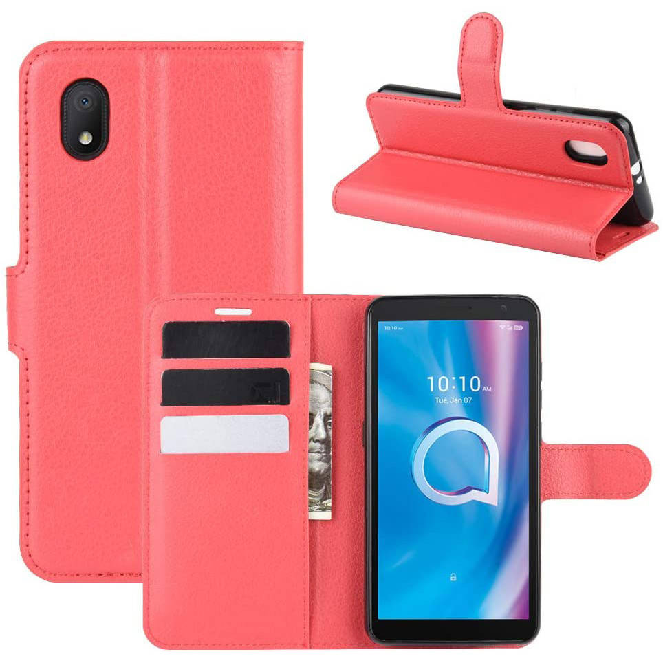 

Чехол-книжка Litchie Wallet для Alcatel 1B (5002H) Red, Красный