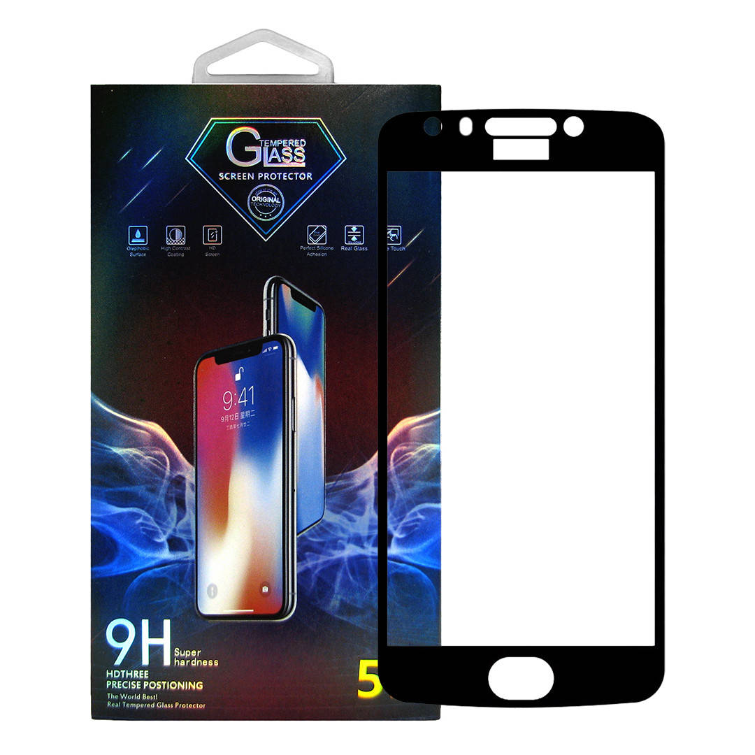 

Защитное стекло Premium Glass 5D Side Glue для Motorola Moto E4 Black, Черный