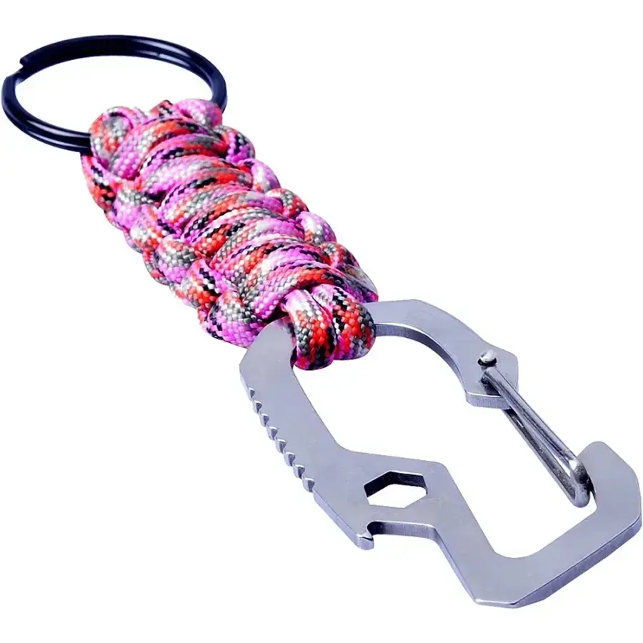 

Munkees 6462 брелок Multi-Function Paracord pink, Розовый
