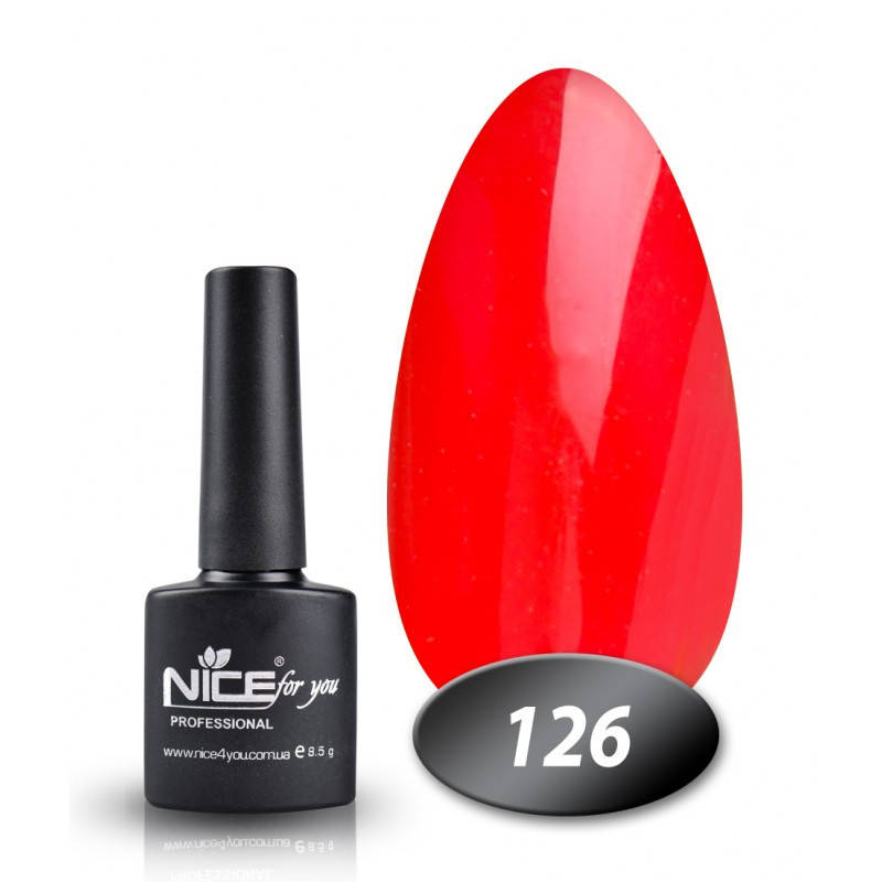 

Гель лак Nice for you 126 сочная вишня 8,5 мл