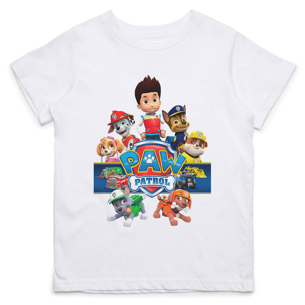 

Детская футболка с принтом Щенячий патруль, персонажи лого Push IT