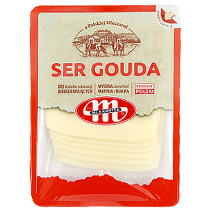 

Сир нарізка Млековіта гауда Mlekovita gouda 150g 12шт/ящ (Код : 00-00012362)
