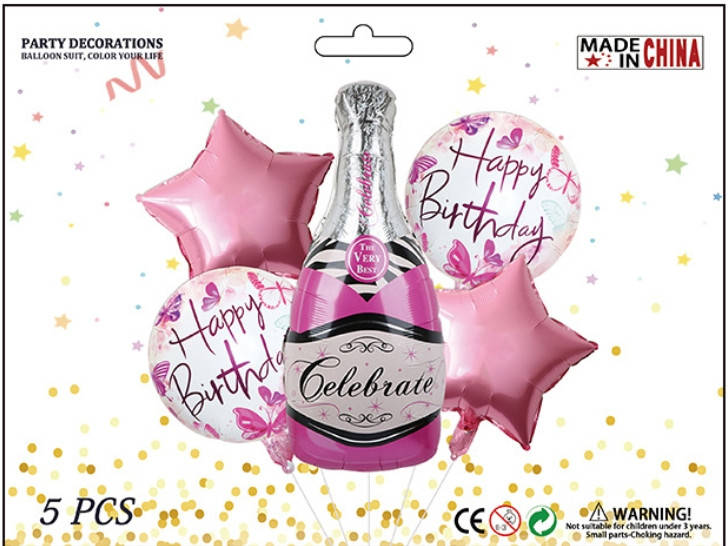

Набор шаров Celebrate, 5 шт, Разные цвета