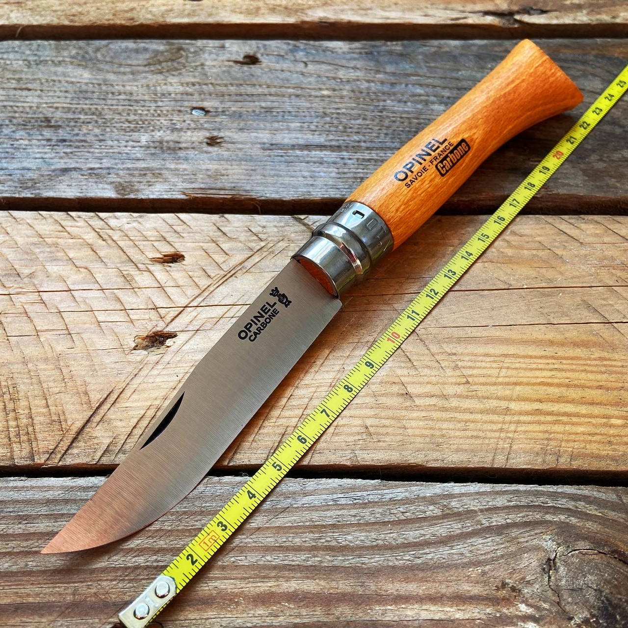 

Нож складной Opinel №10 Carbone, Коричневый