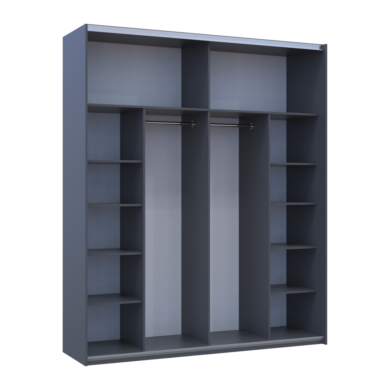 Шафа купе Doros G-Caiser Графіт/Білий 2 ДСП / 3 частини 200х60х240 (42005228) 7