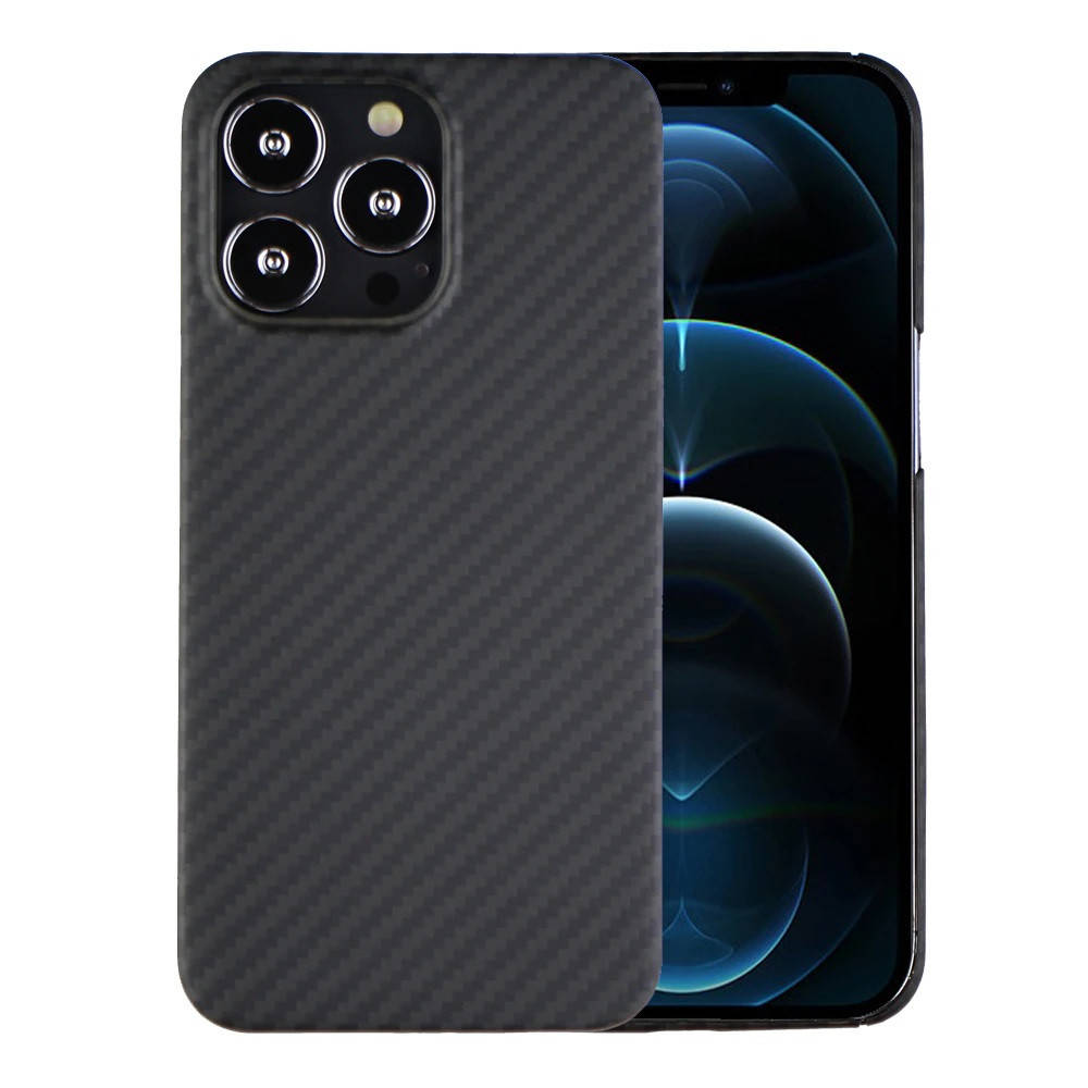 

Карбоновый чехол для Apple iPhone 13 Pro Max Karbon case, Черный