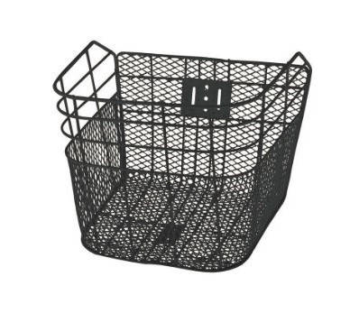 

Корзина велосипедная "Косая" (черная) / багажная / под 28" диаметр колеса