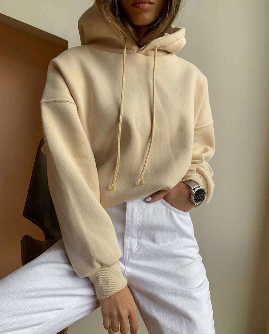 

Демисезонный женский худи норма и баттал Размеры: 42-46, 48-52 (48-52+50грн)