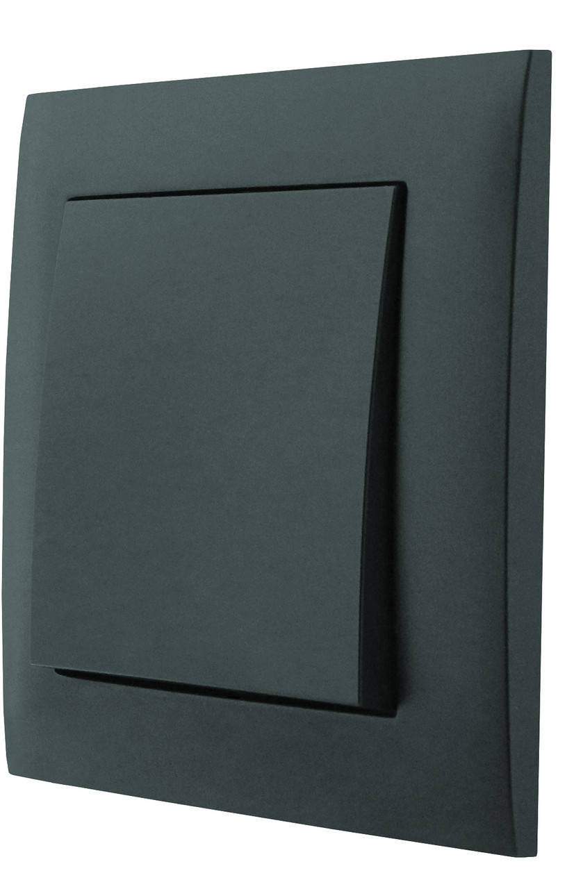 

Выключатель одноклавишный серия IDEAL BLACK ТМ"MARSHEL"