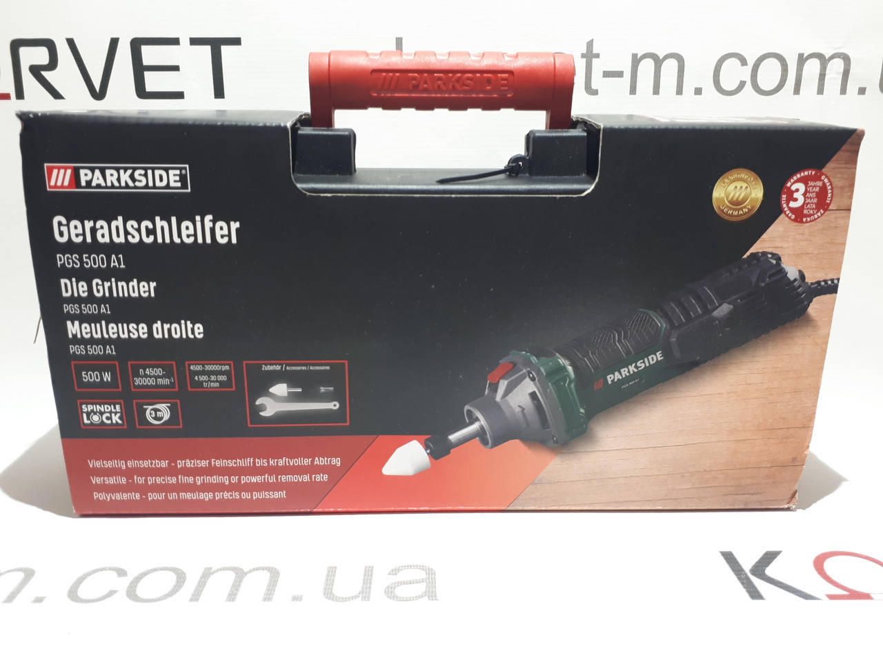 

Прямая шлифовальная машина, гравир, бормашина Parkside PGS 500 A1