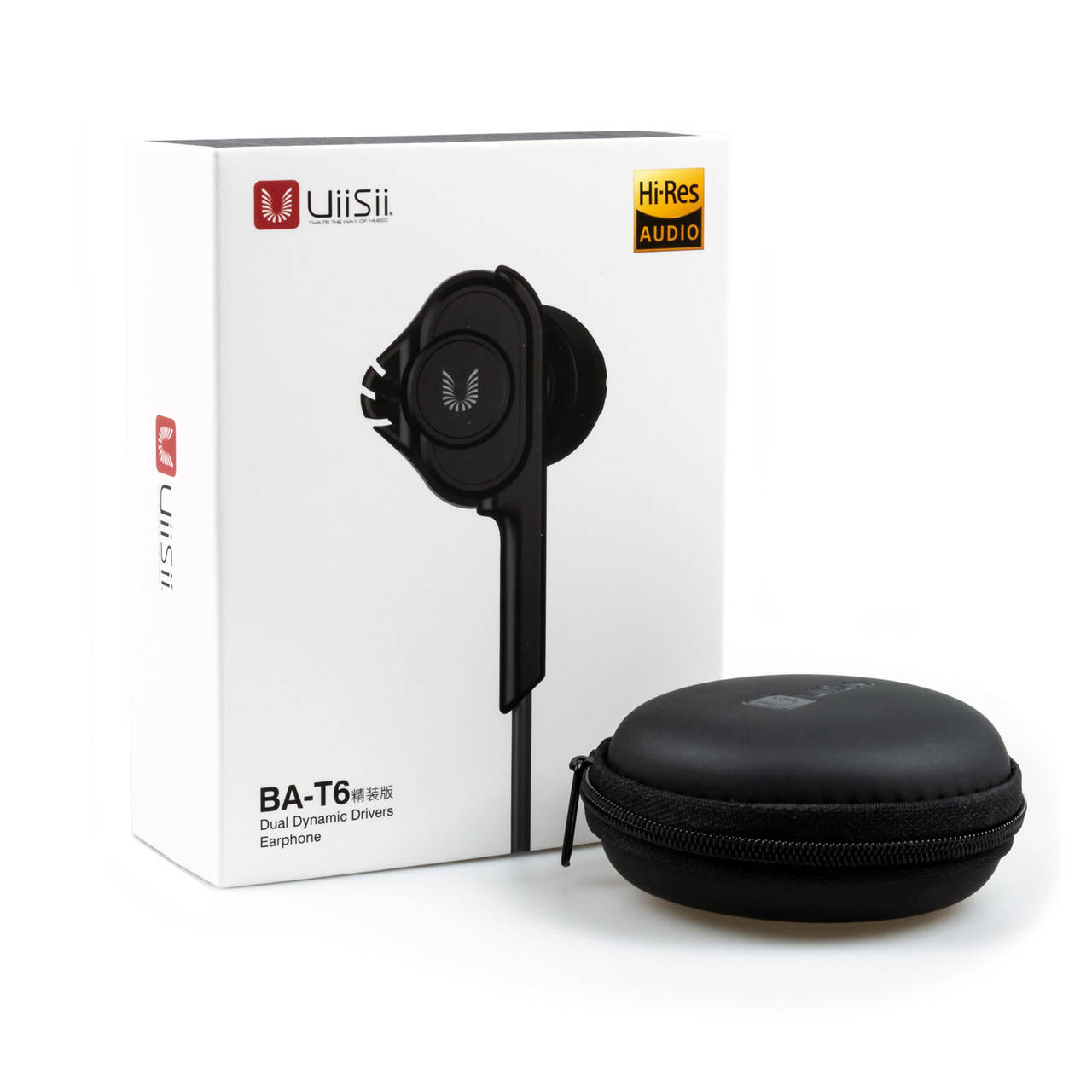 

Наушники UiiSii BA-T6, черные с пластиковым боксом