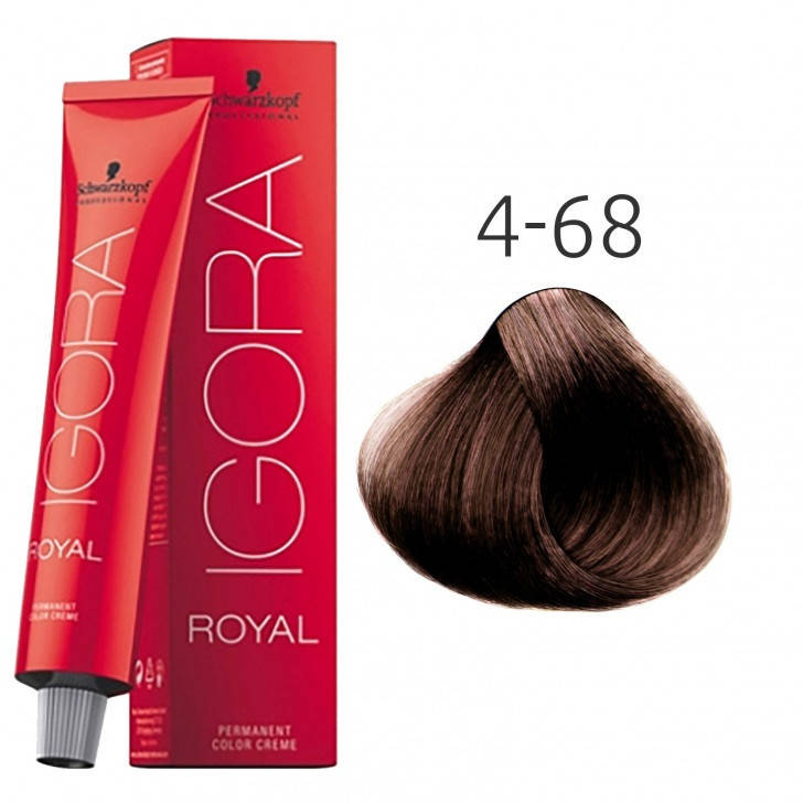 

Крем-краска для волос Schwarzkopf Igora Royal 4-68 Светло-Коричневый Шоколадно-Красный 60 мл