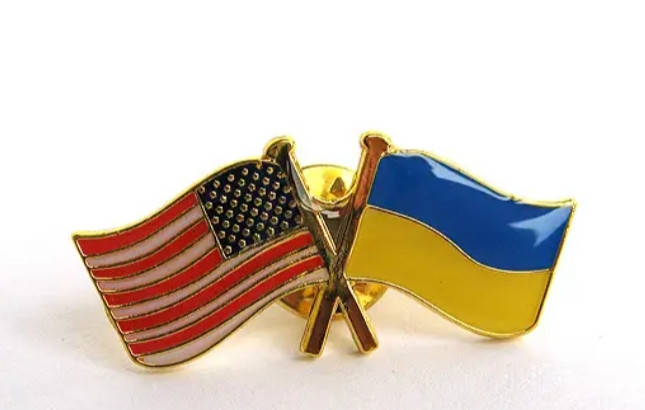 

Значок Україна-США подвійний