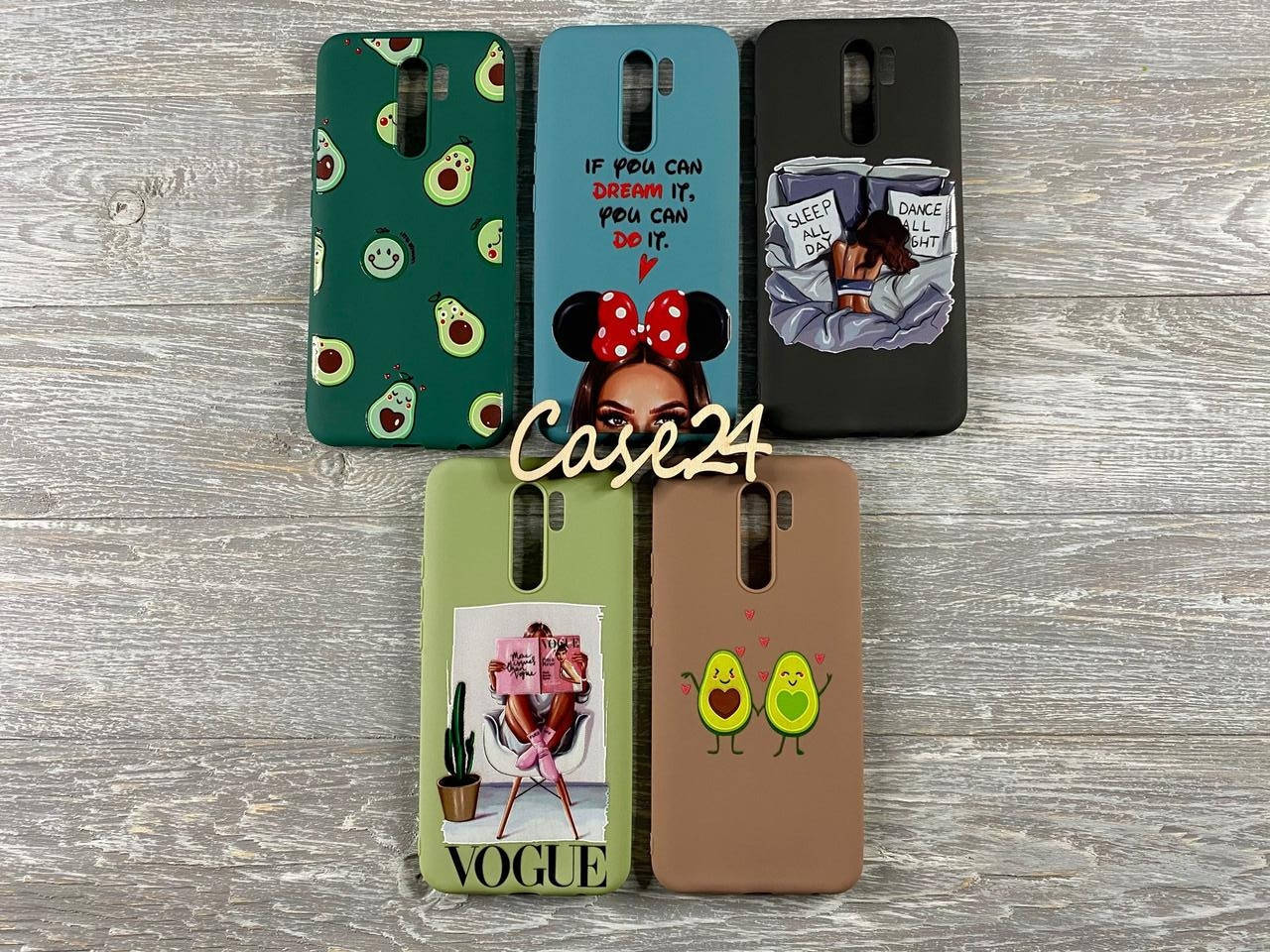 

Чехол Avocado case на Xiaomi Redmi 9 (5 видов), Разные цвета