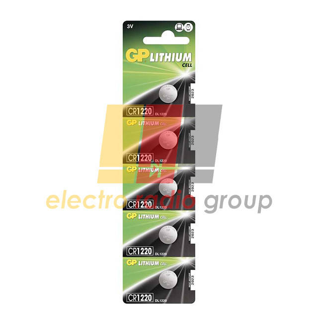 

Батарейка дисковая Videx CR 1220-U5 LITHIUM CR1220, 3V