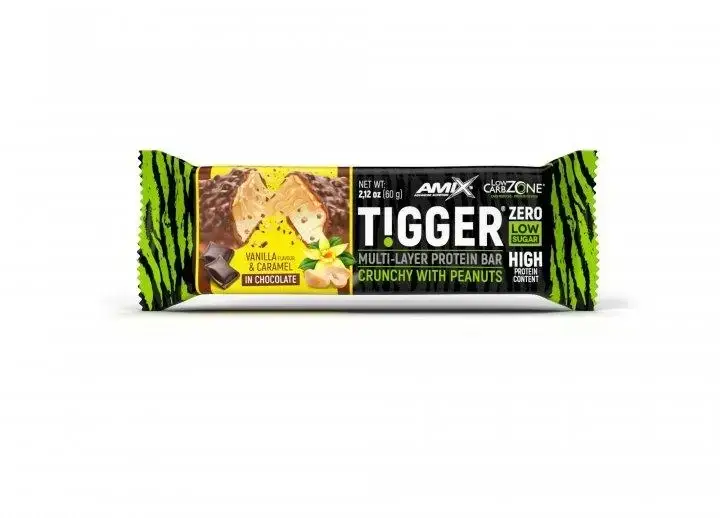 

Протеїновий батончик Amix-Nutrition Tigger Zero Multi Layer Protein Bar, 60г - Ваніль-карамель
