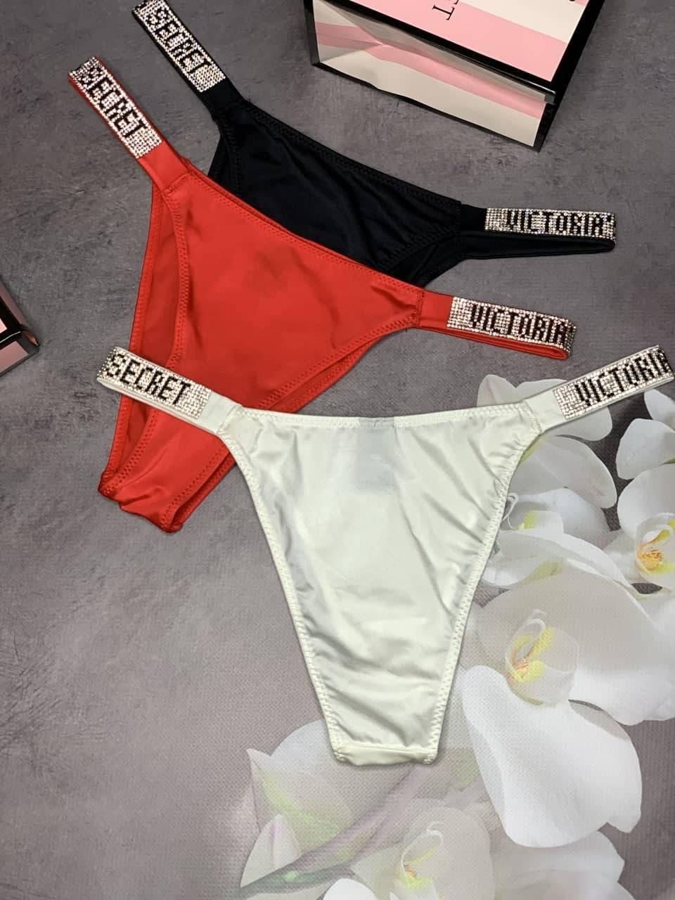 

Женских трусики Стразы Victoria`s Secret Rhinestone - уточнюйте кольори!, Разные цвета