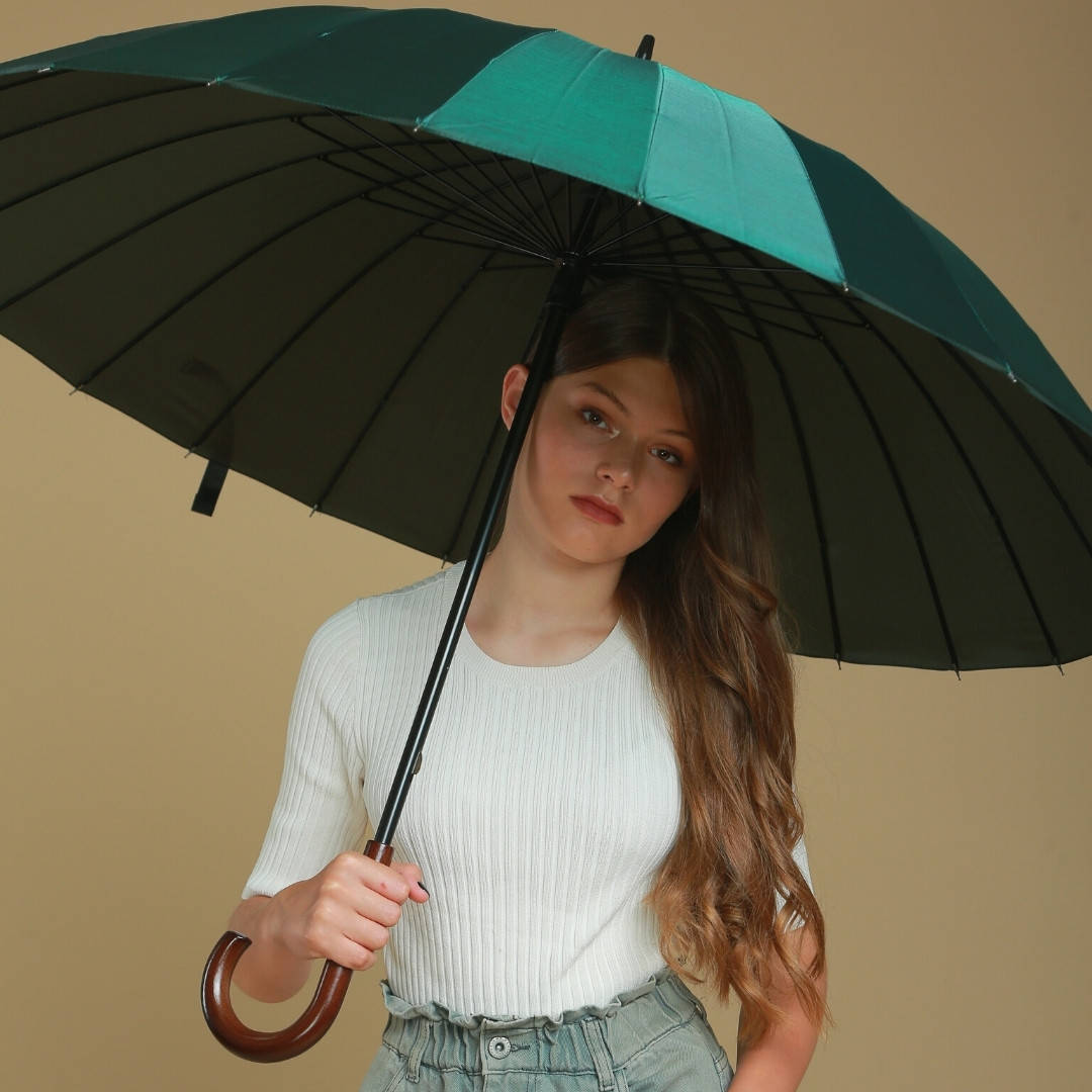 

Зонт-трость Mario 151-9 хамелеон на 24 спицы зеленый женский, Зелёный