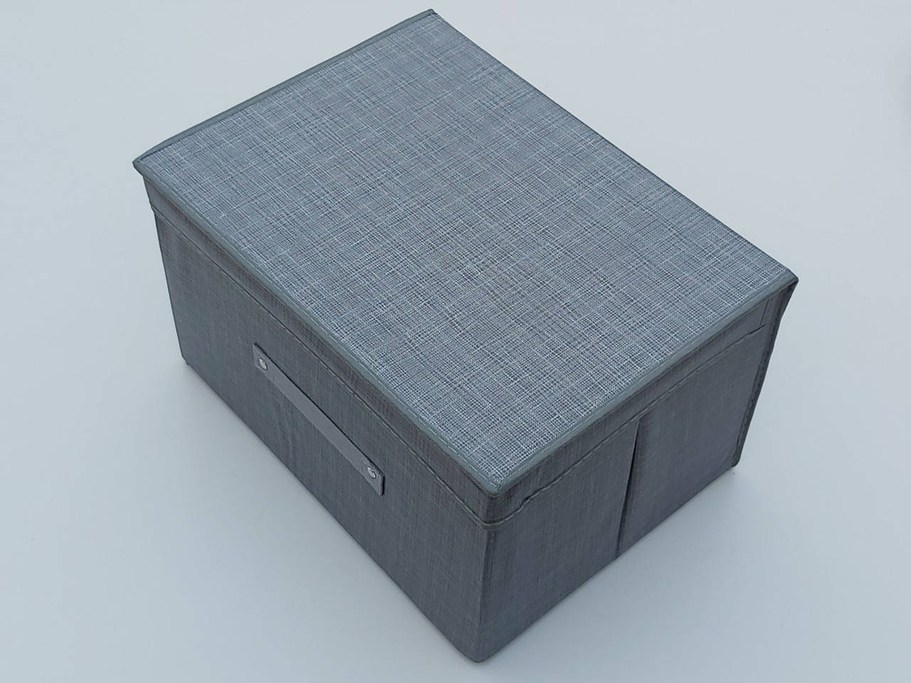 

Коробка-органайзер Ш 40*Д 30*В 25 см. Цвет серый для хранения одежды, обуви или небольших предметов, Темно-серый