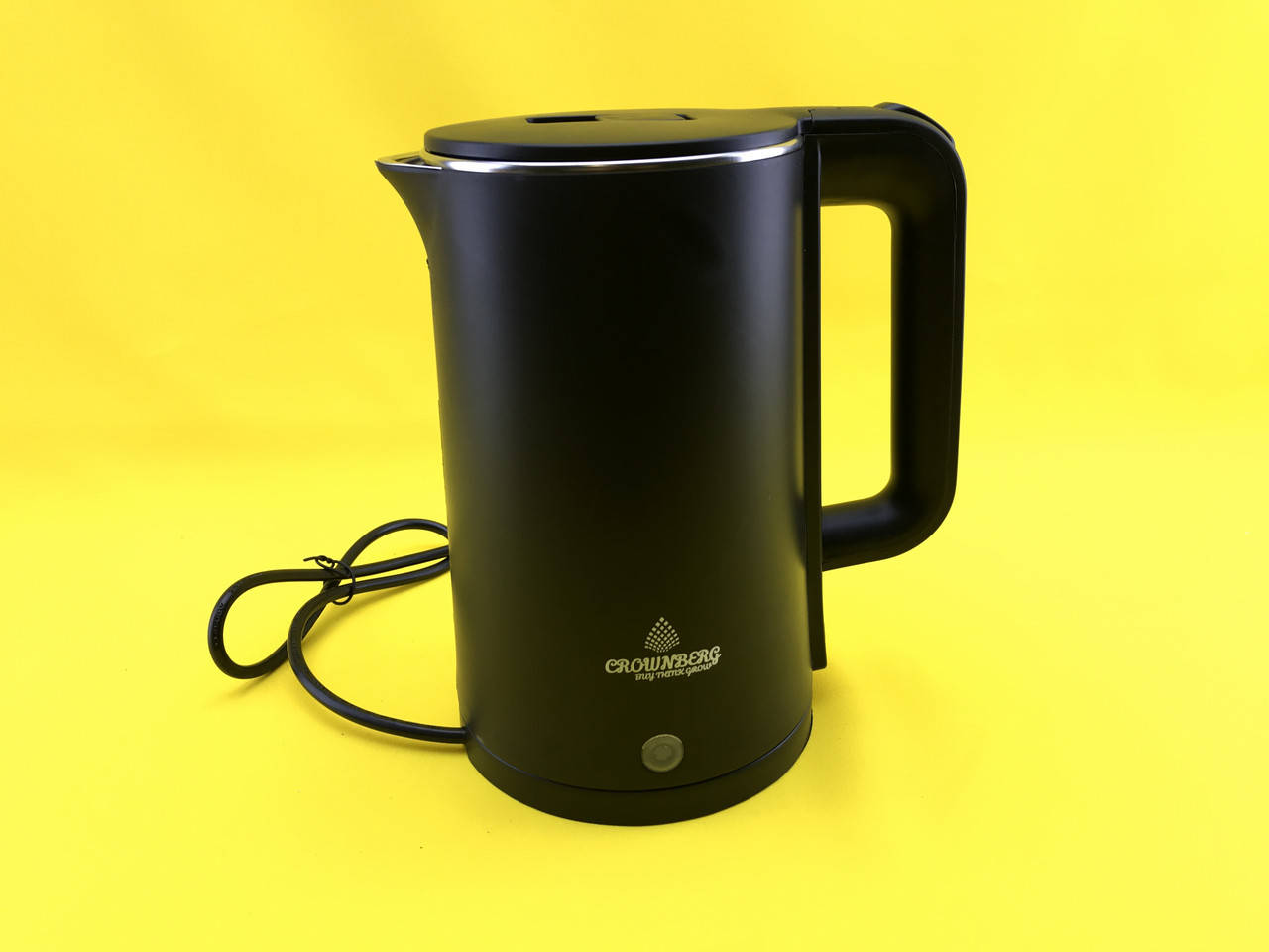 

Электрический чайник с подставкой для дома Crownberg CB 2845 Black