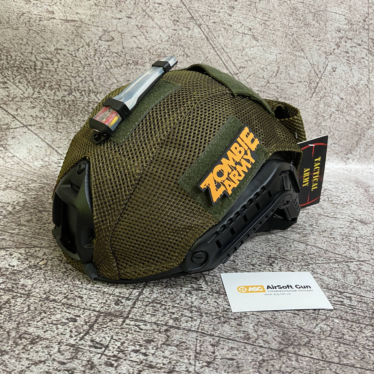

Кавер для шлема - Cordura olive green - ART15-Tactical Army (для страйкбола)