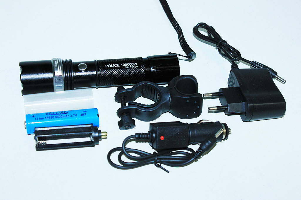 

Фонарик тактический Police BL-8628, Черный