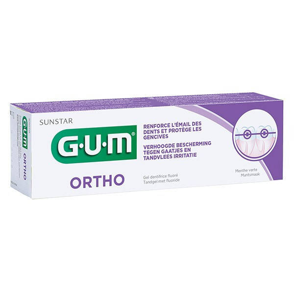 

Зубная паста GUM Ortho для брекетов 75мл.